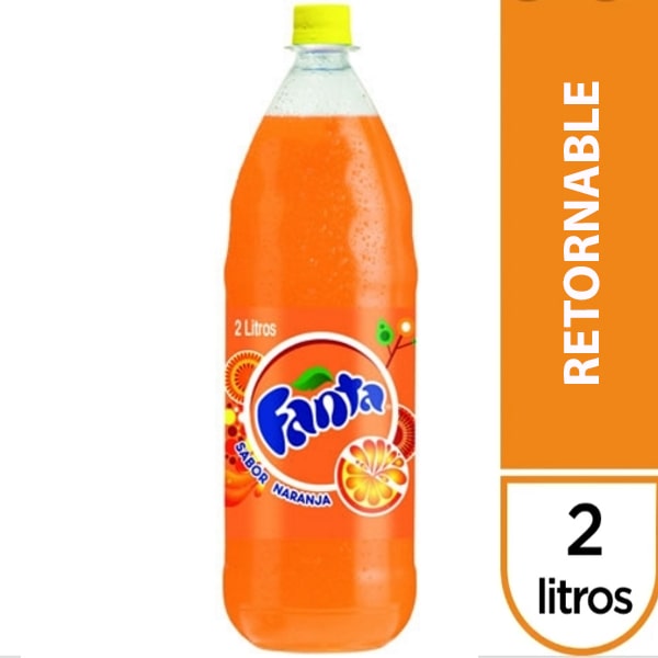 Fanta 2 litros retornable