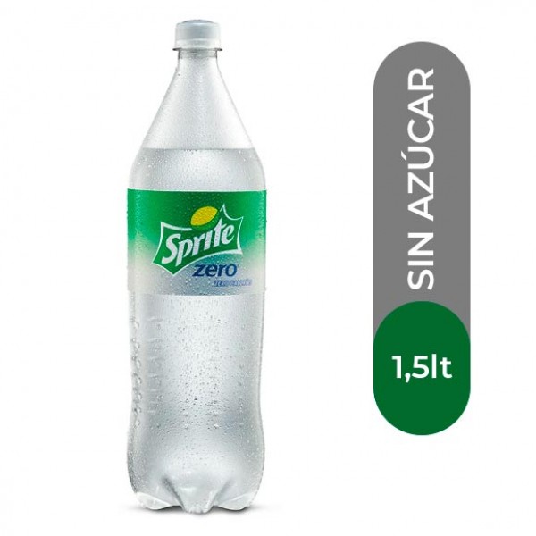 Sprite sin azúcar 1,5 litros desechable