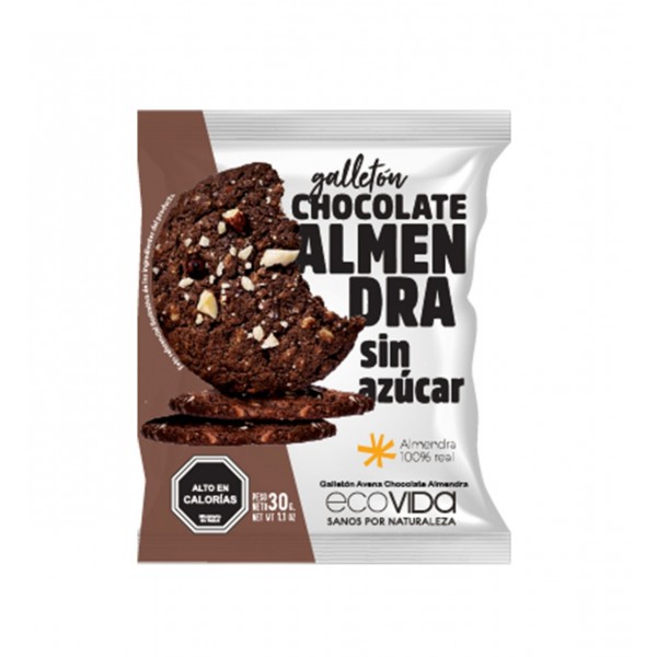 Galletón chocolate almendras 30 g