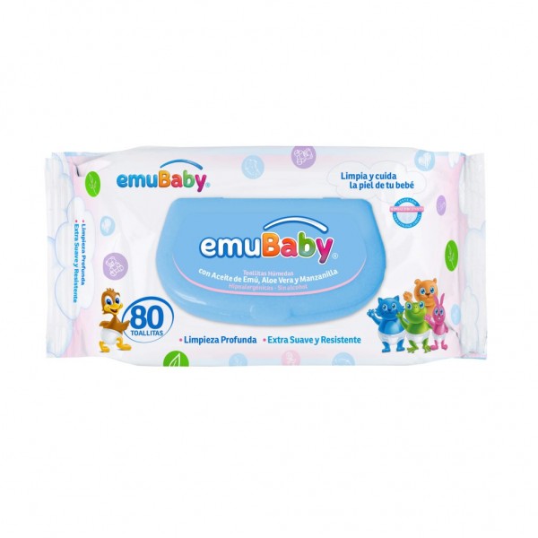 Toallitas Humedas Emubaby Premium  80 un