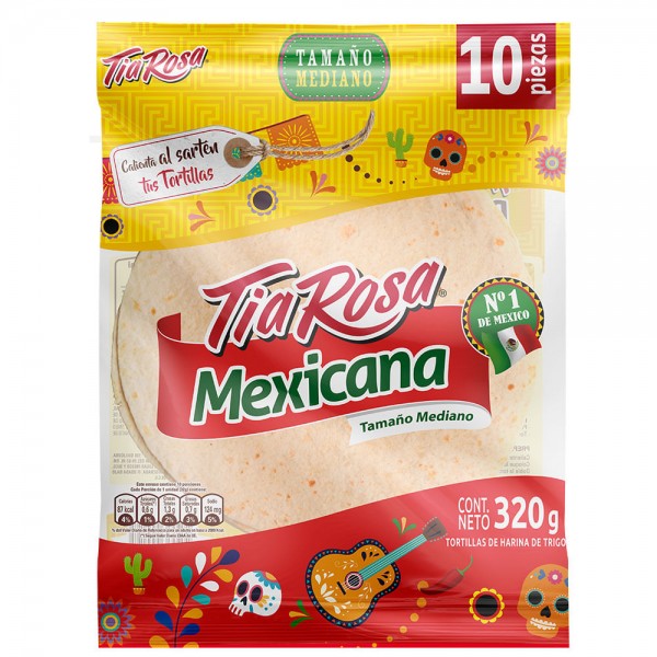 Tortilla mexicana M 10 un. 320 g