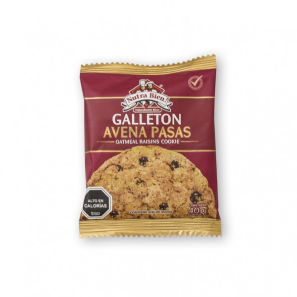 Galletón avena pasas 40gr