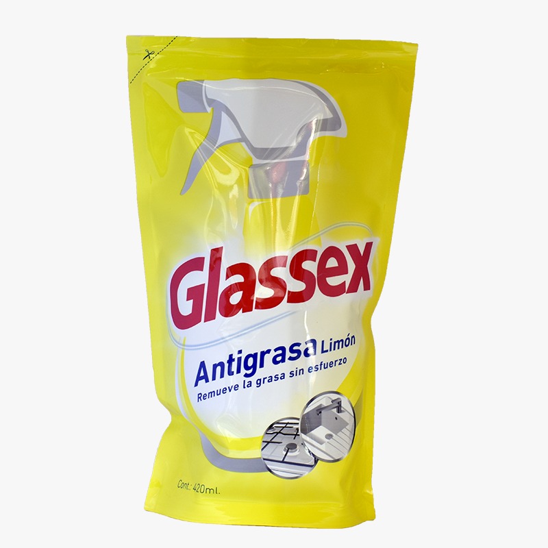 Antigrasa Glassex limón 420 ml