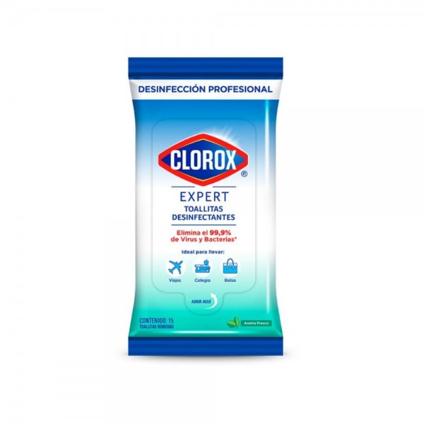 Toallitas desinfectantes Clorox Expert 15 un