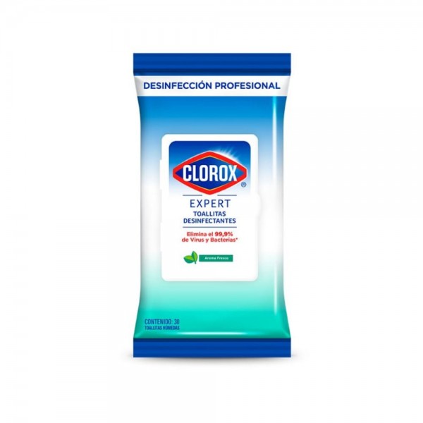 Toallitas desinfectantes Clorox Expert 30 un