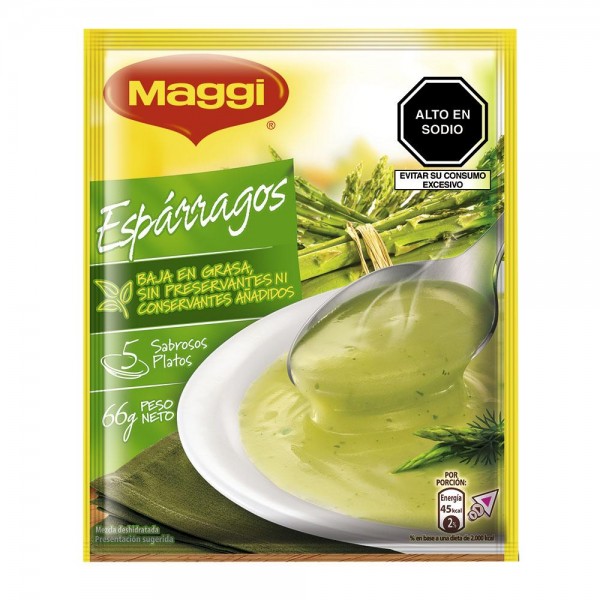 crema de espárragos maggi 