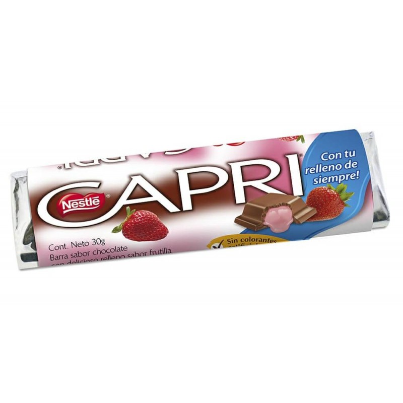 Chocolate Capri frutilla 30gr