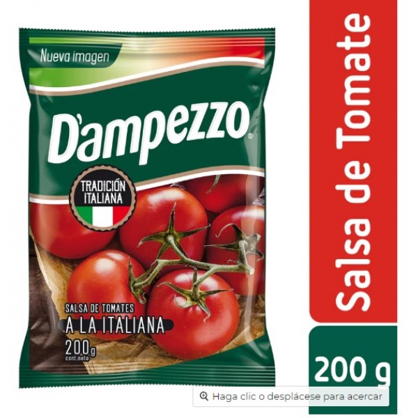 Salsa de tomate a la italiana Dampezza 200 gr