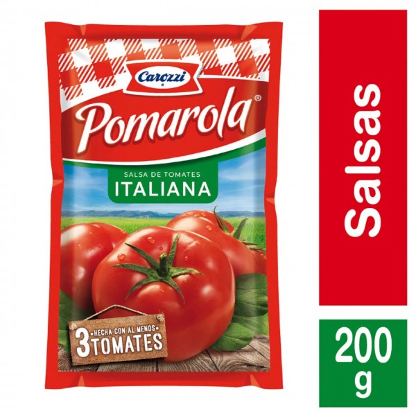 Salsa de tomate Pomarola Carozzi 200 gr