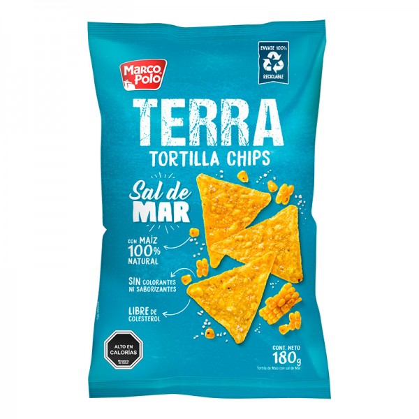 Tortillas Terra con sal de mar 180 g