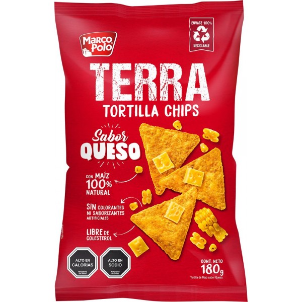 Tortillas Terra sabor queso 180 g