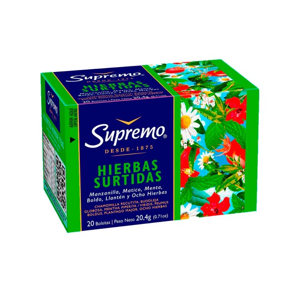 Té de Hierbas Surtidas Supremo  20 Bolsitas