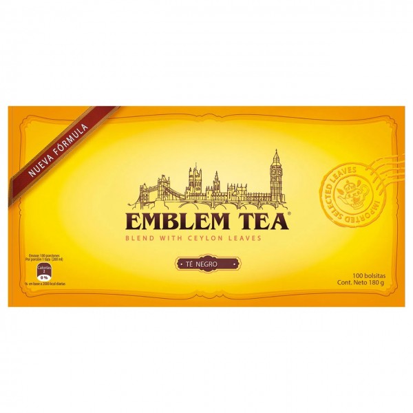 Té Negro Emblem Tea Ceylon Blend Original 100 bolsas