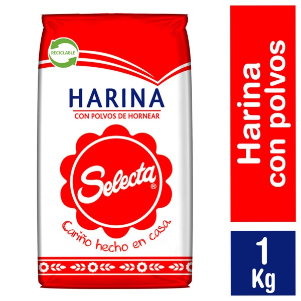 Harina Selecta con polvos de hornear 1 kg