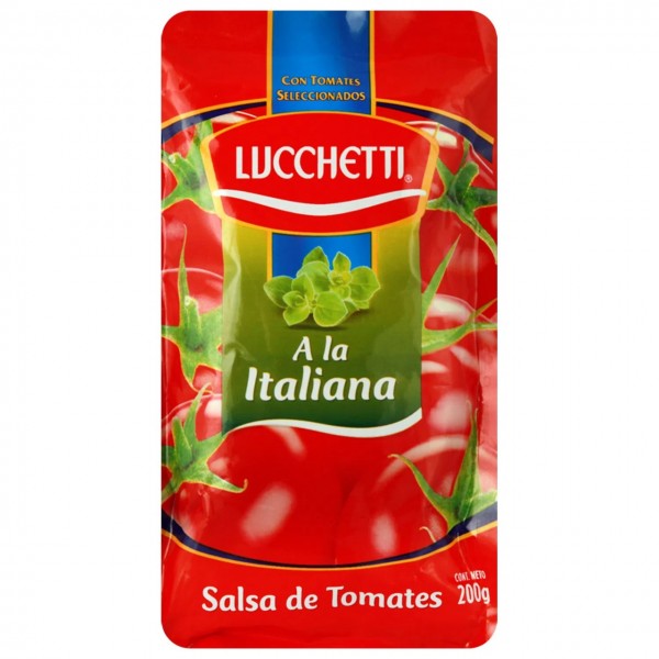 Salsa de Tomates a la  Italiana Lucchetti 200 gr